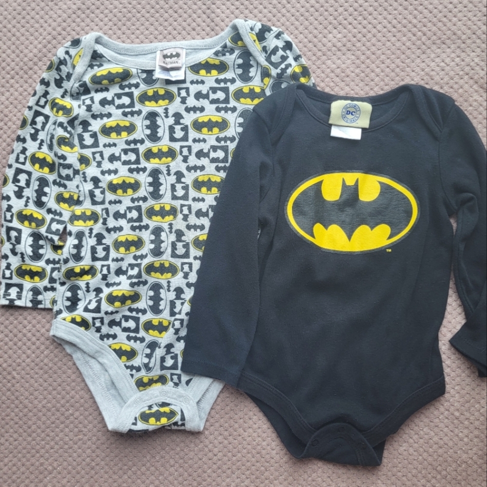 Pair of Batman Diaper Shirts